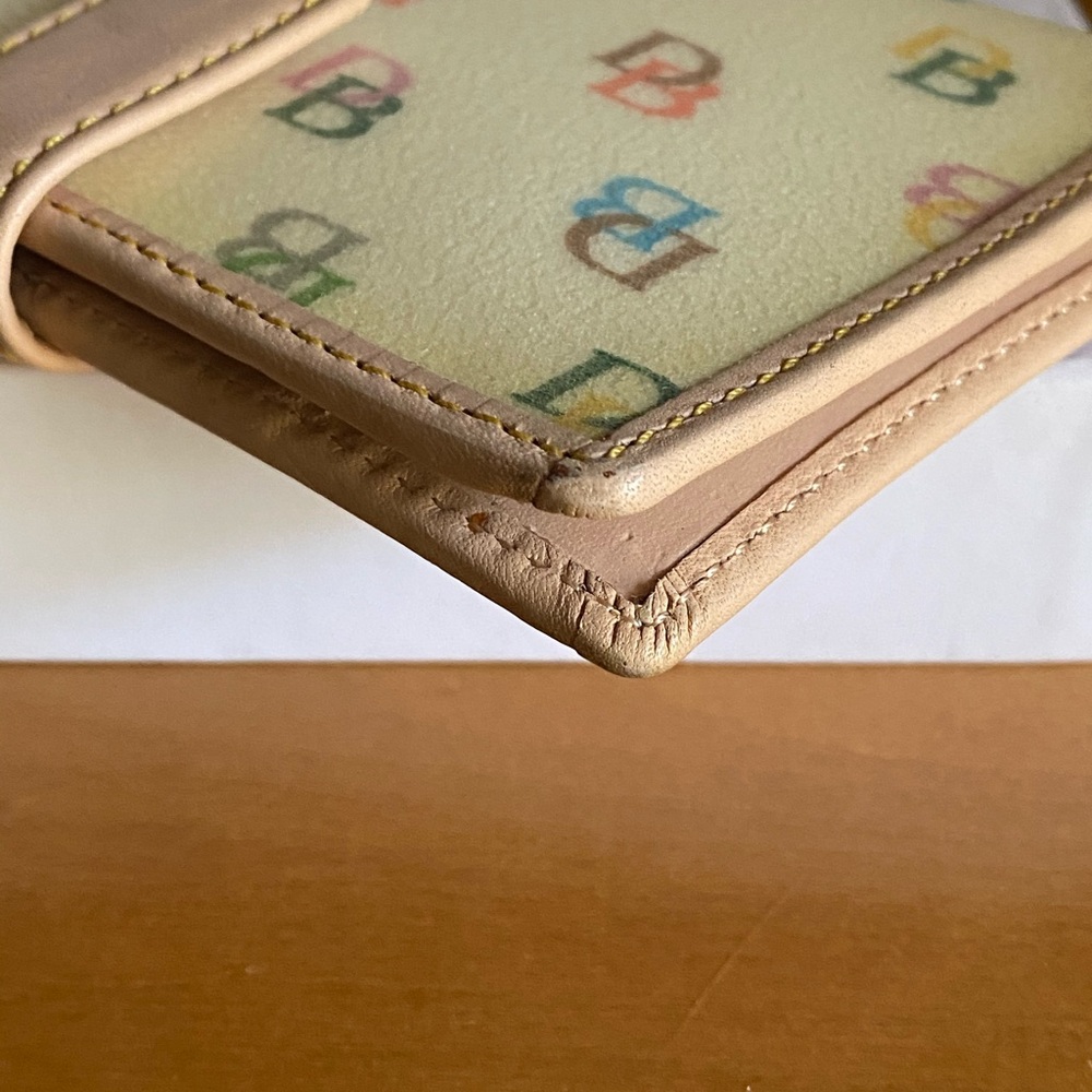 Dooney & Bourke Rare Rainbow Monogram Y2K It Girl Wallet - Picture 6 of 13